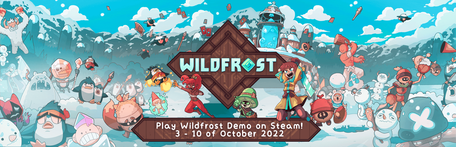 Play Wildfrost Demo (for a LIMITED TIME) on Steam Next Fest 2022!